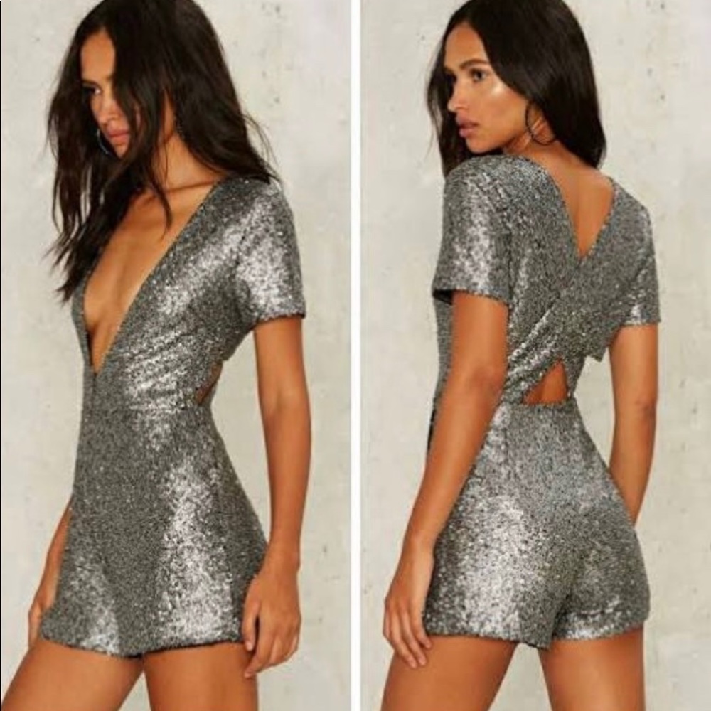 Nightwalker Under the Disco Romper from NastyGal